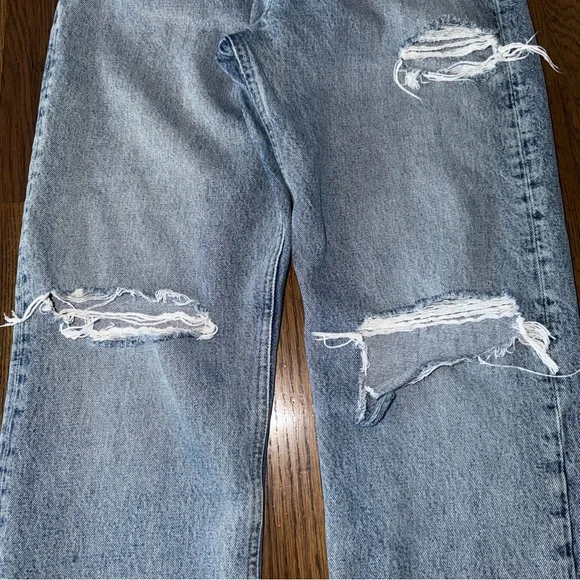 Agolde Women’s 90’s Jean Loose Fit Ripped Denim Size 26 - Picture 11 of 16